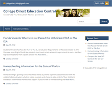 Tablet Screenshot of college-direct.com